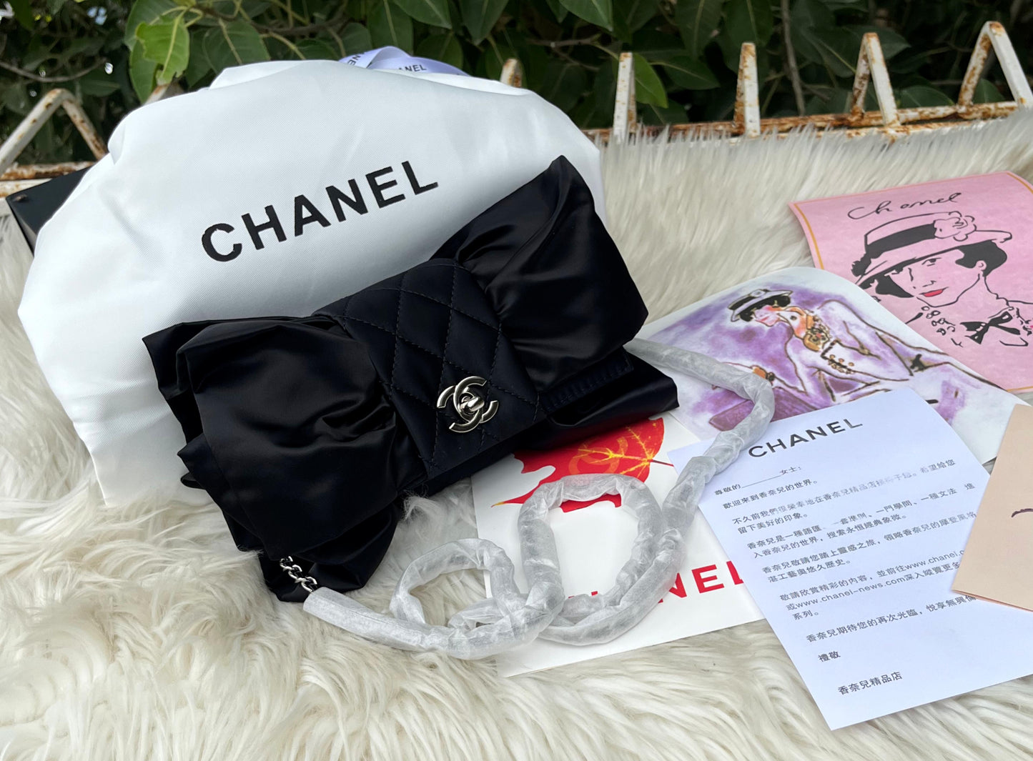 CHANEL Bow Flap Shoulder Bag
