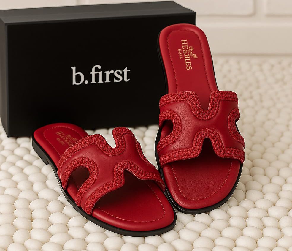 Hermès-Inspired Luxe Flat Slippers for Women