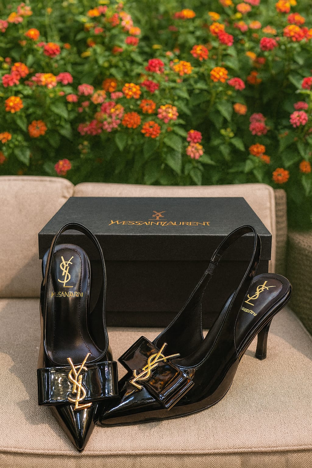 YSL Luxe Edition Signature Bow Heels