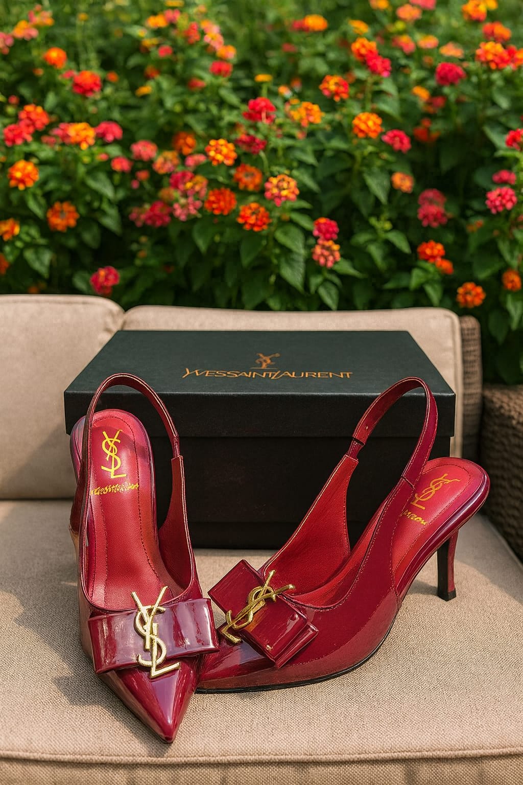 YSL Luxe Edition Signature Bow Heels