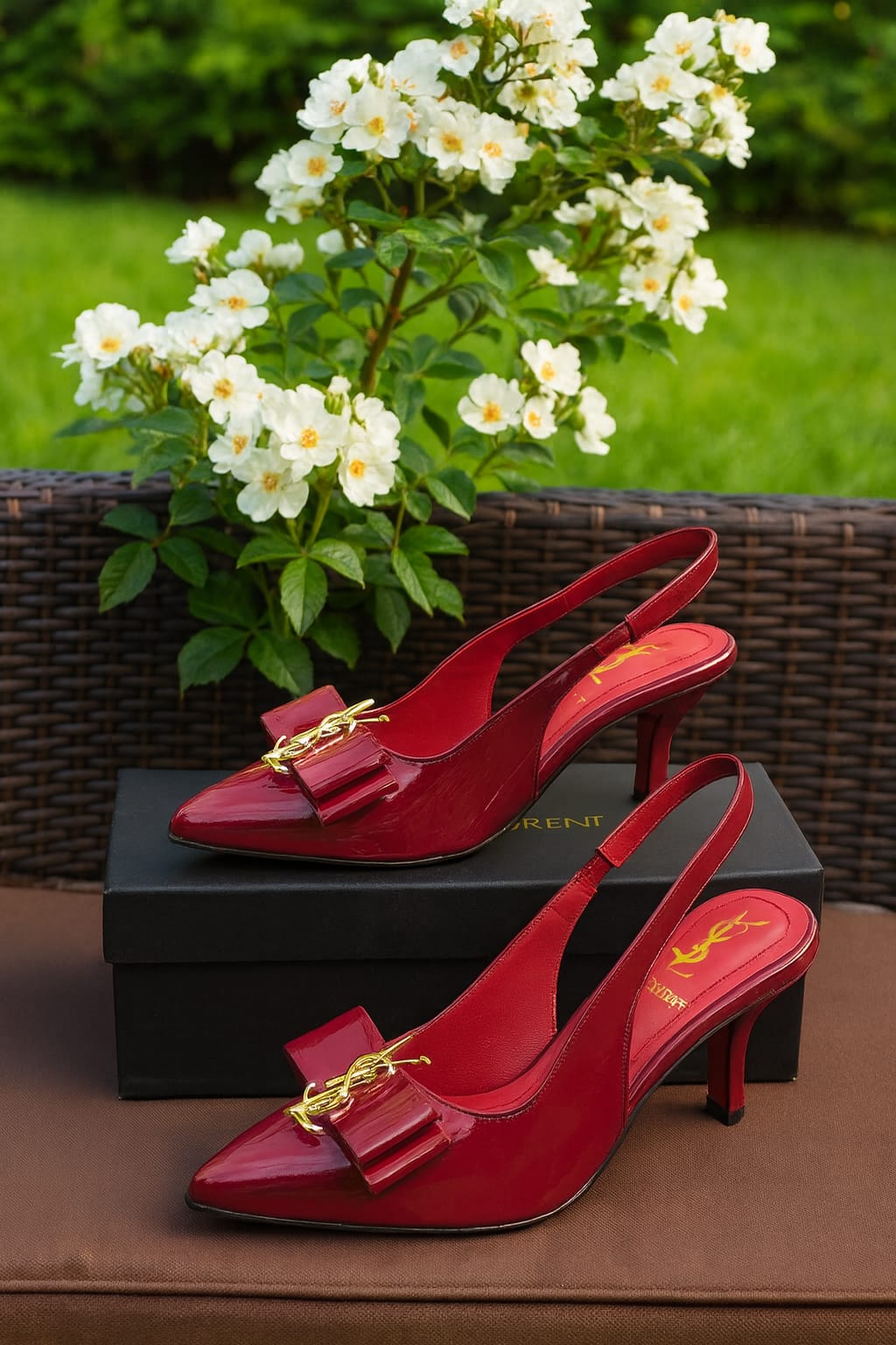YSL Luxe Edition Signature Bow Heels