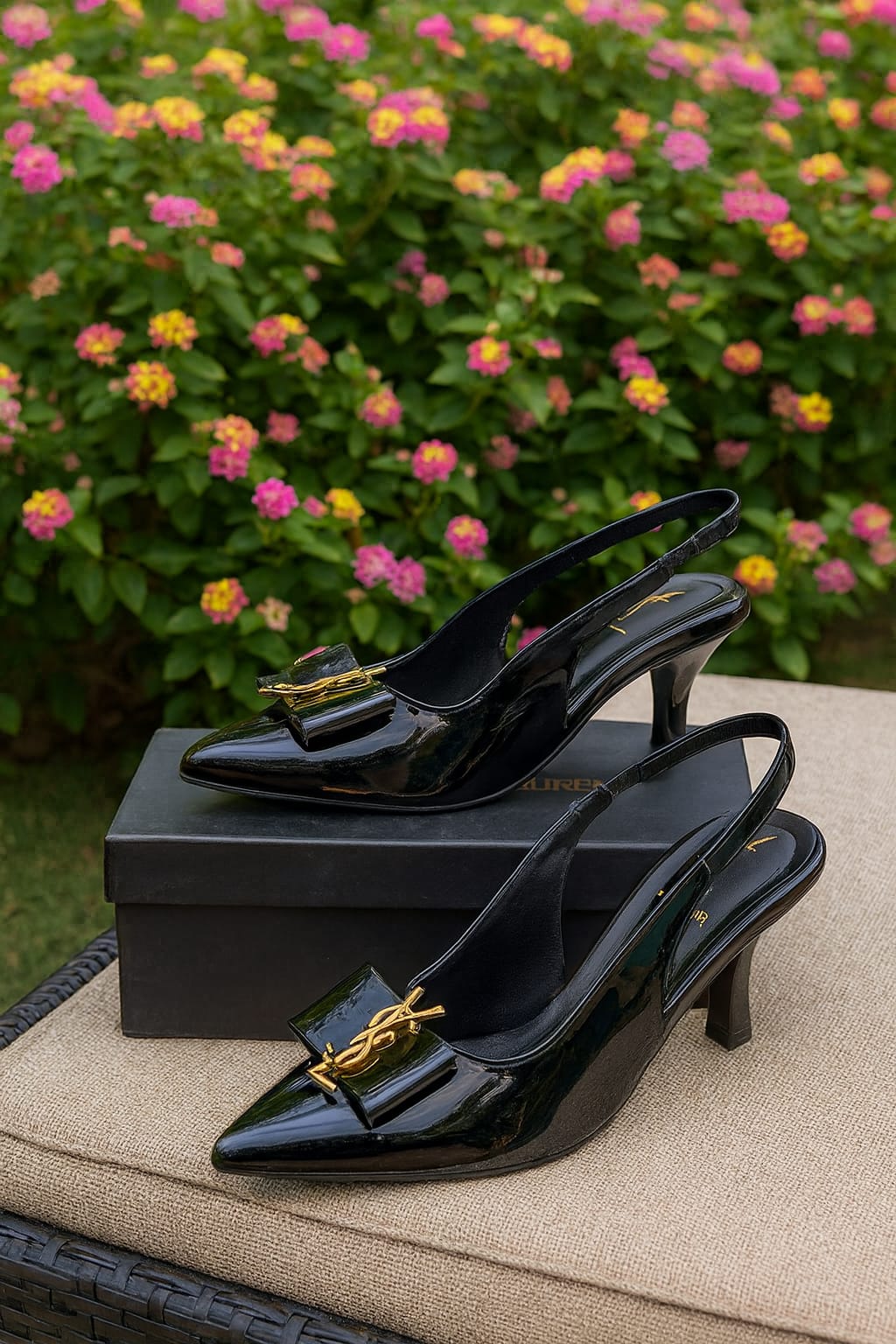 YSL Luxe Edition Signature Bow Heels