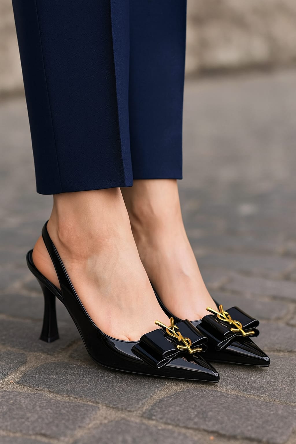 YSL Luxe Edition Signature Bow Heels