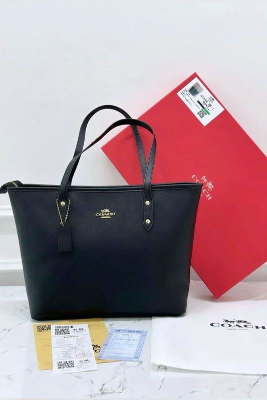 COACH Signature Leather Tote Bag