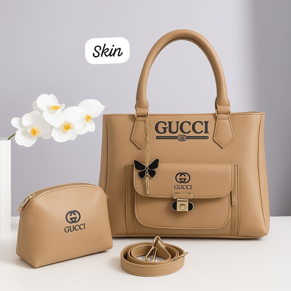 GUCCI Premium 2-Piece Shoulder and Clutch Set