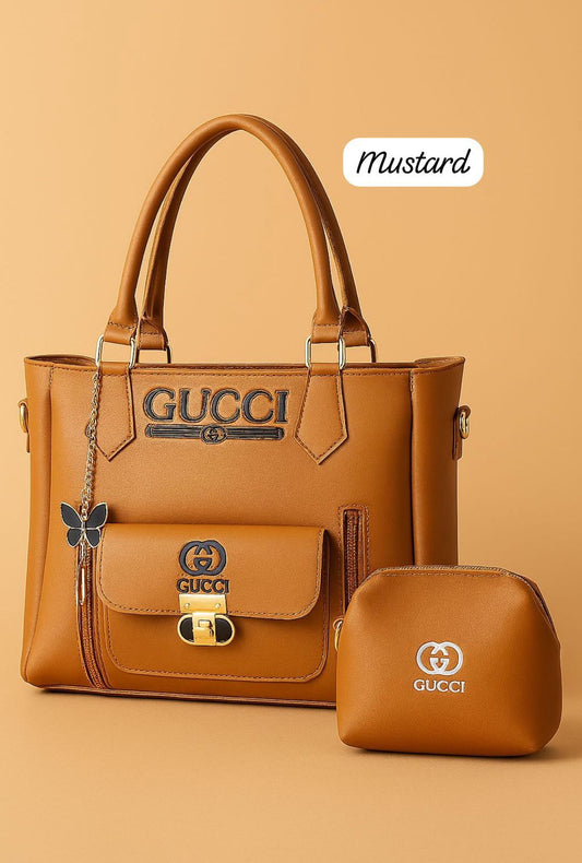 GUCCI Premium 2-Piece Shoulder and Clutch Set
