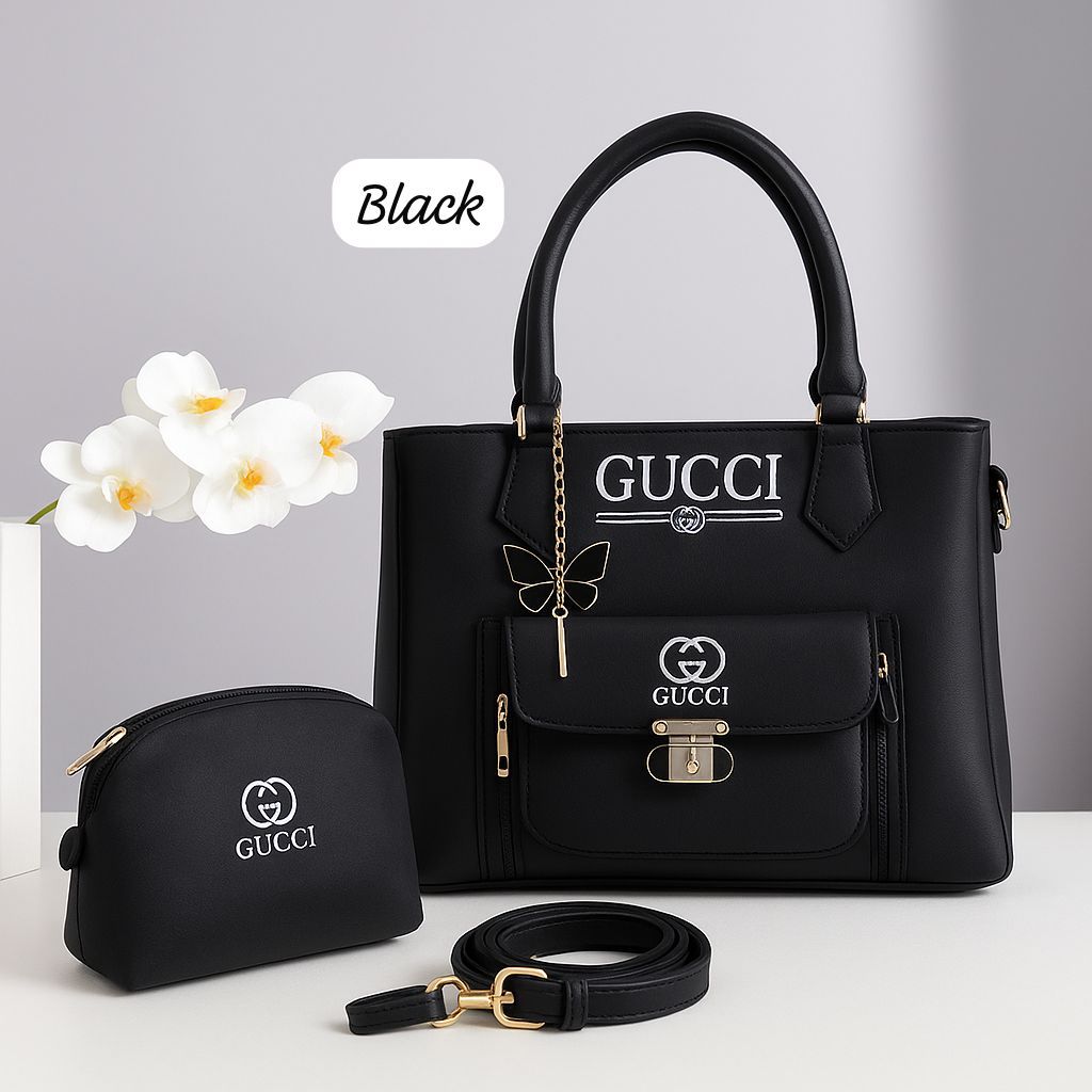 GUCCI Premium 2-Piece Shoulder and Clutch Set