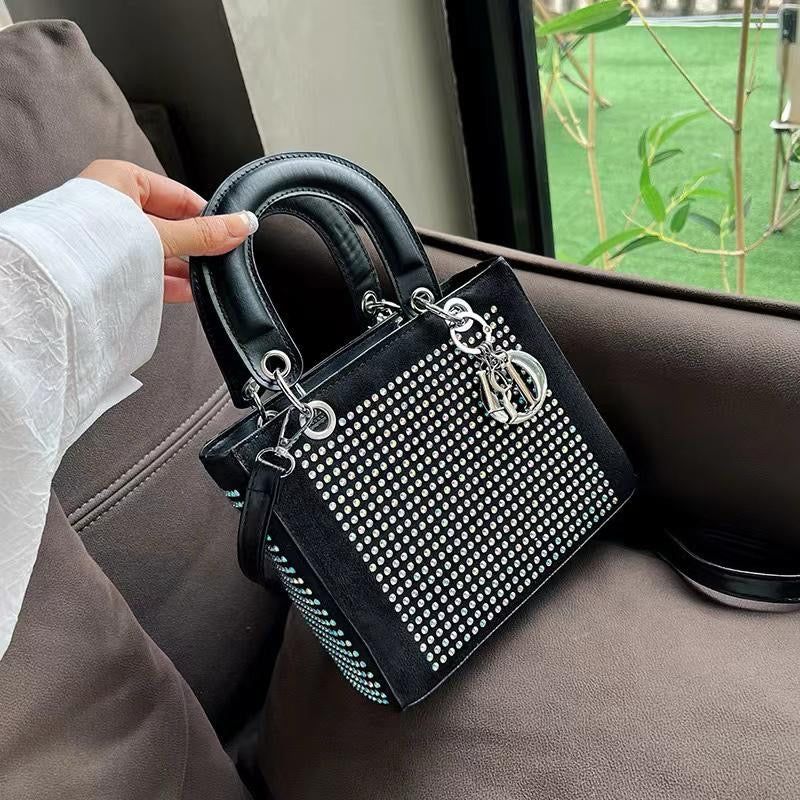 Dior-Inspired Black Studded Tote – Statement of Power &amp; Glamour