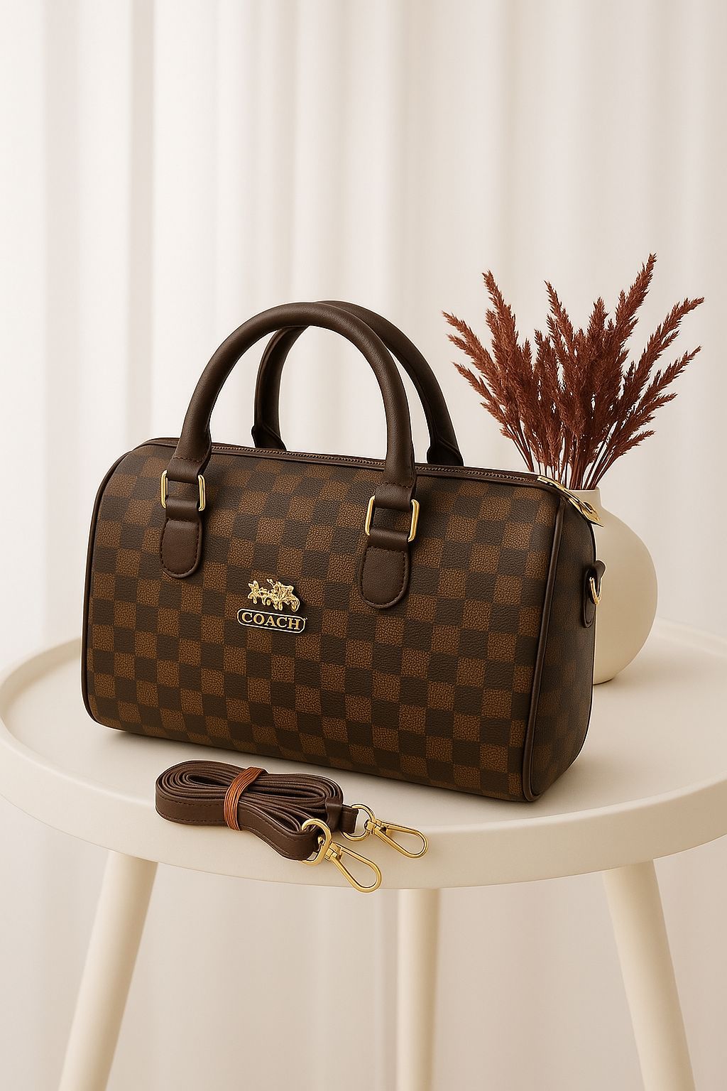 COACH Signature Barrel Bag