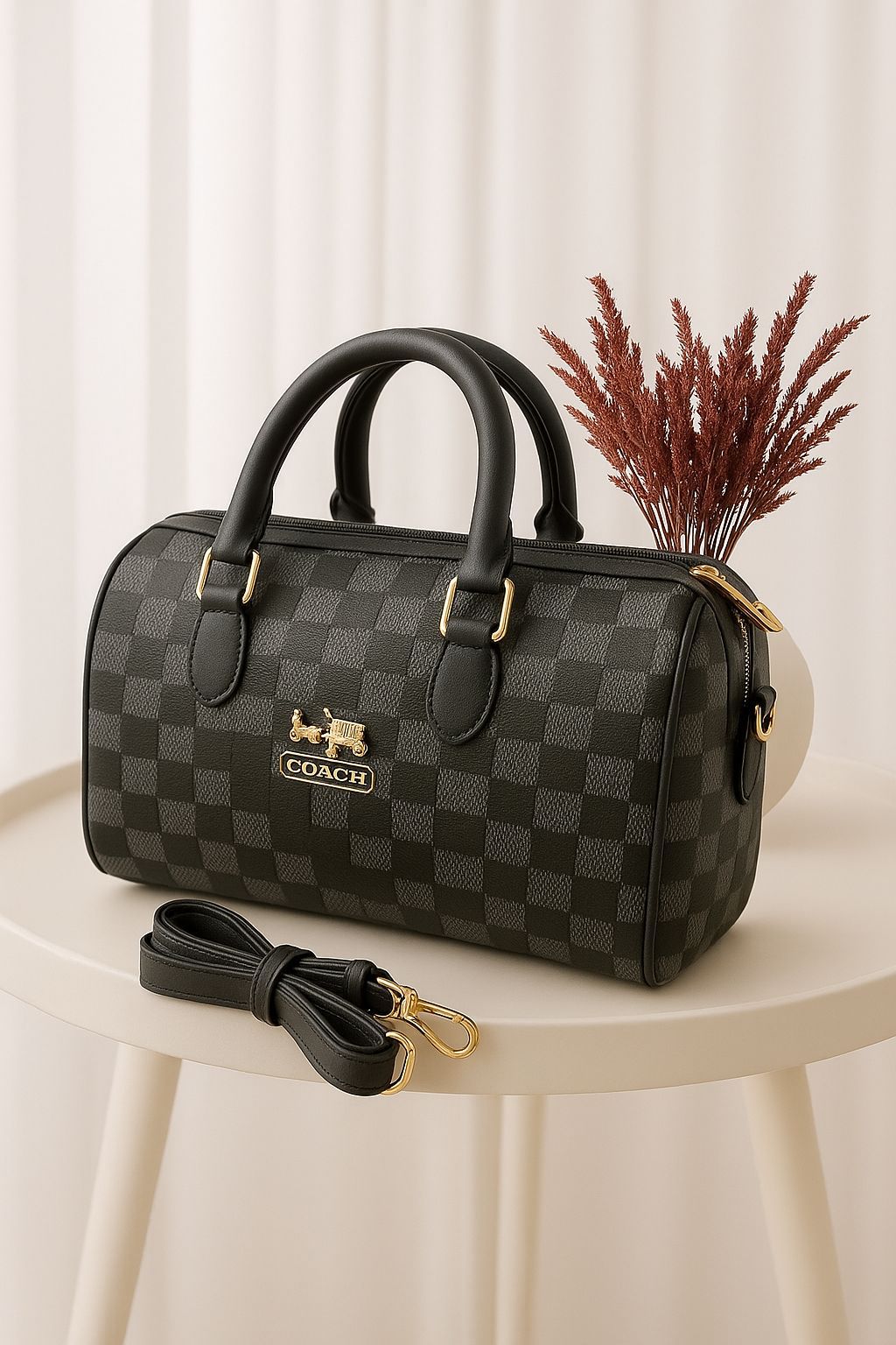 COACH Signature Barrel Bag