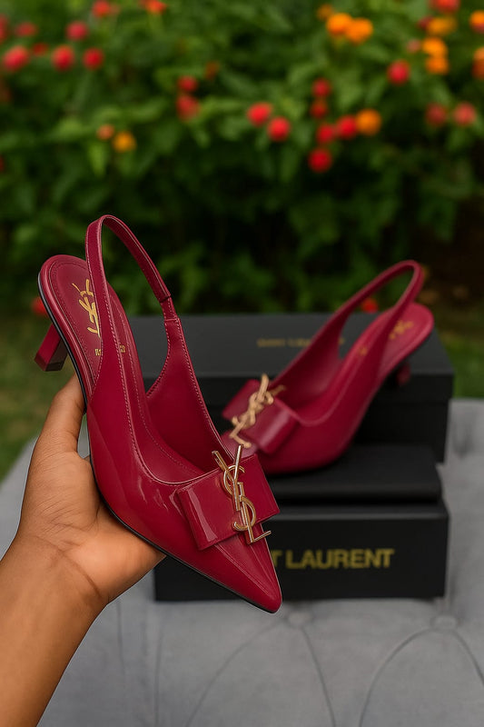 YSL Luxe Edition Signature Bow Heels