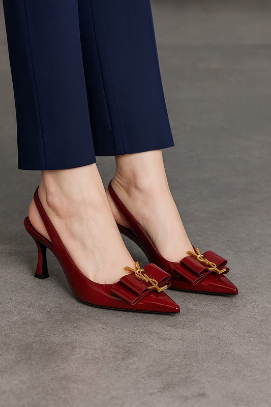 YSL Luxe Edition Signature Bow Heels