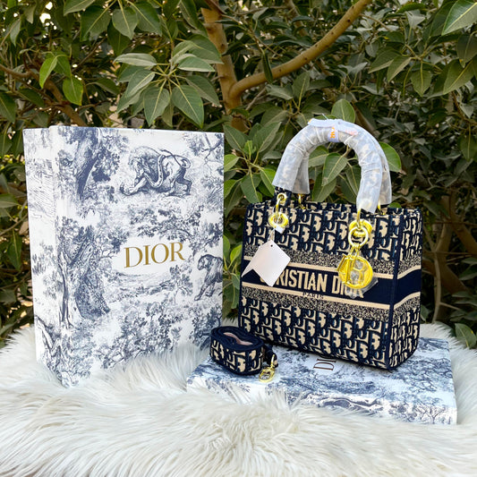 CHRISTIAN DIOR-Style Master Quality Embroidered Handbag