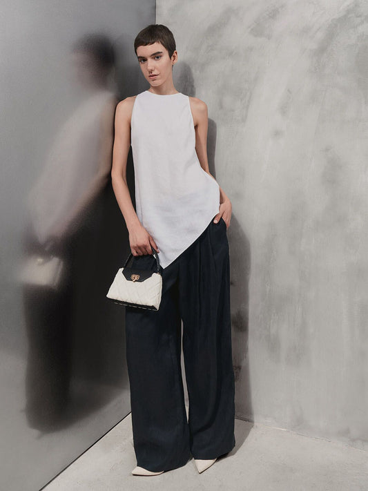 CHARLES &amp; KEITH Arwen Quilted Braided-Strap Top Handle Bag